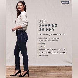 Levi’s 311 Shaping Skinny Jeans dark wash size 28